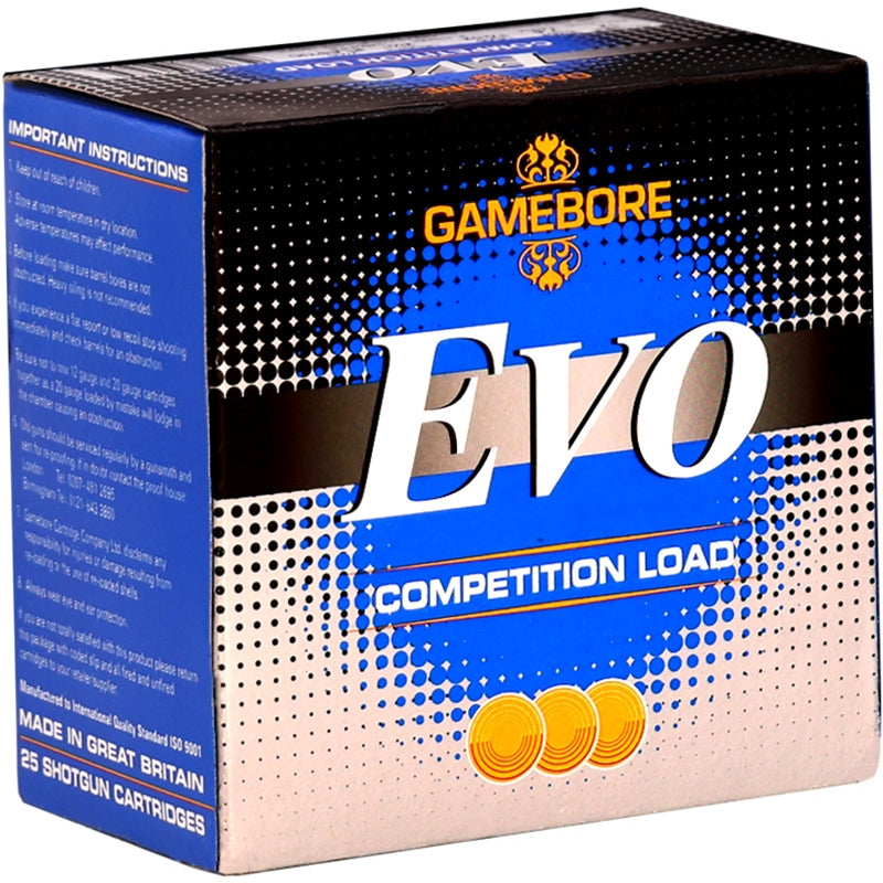 Gamebore Evo Competition Load 12 Gauge Ammo 2 3/4" 1 1/8oz #7.5 Lead Shot - 12KLAMEVO7532
