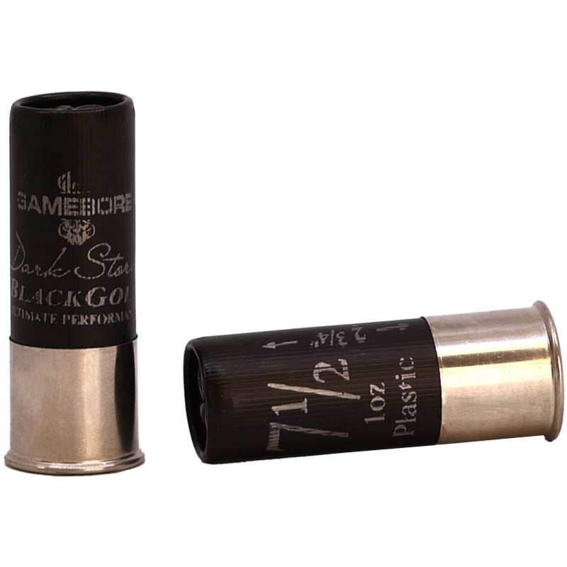 Gamebore Black Gold Dark Storm 12 Gauge Ammo 2 3/4" 1oz #7.5 Diamond Shot - 12KLAMDS7528