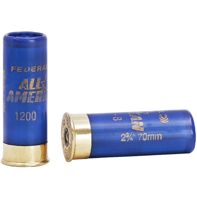 Federal All American 12 Gauge Ammo 2 3/4" 1 oz #8 Lead Shot 410 Pellets - FAA12L1 8