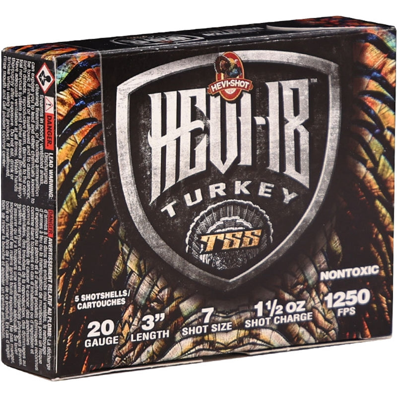 HEVI-Shot HEVI-18 TSS Turkey 20 Gauge 3″ 1 1/2 oz #7 Tungsten Shot 278 Pellets - HS7007