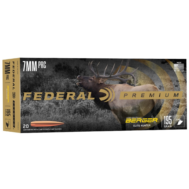 Federal Premium Big Game 7mm PRC Ammo 195 Grain Open Tip Match - P7PRCEH1