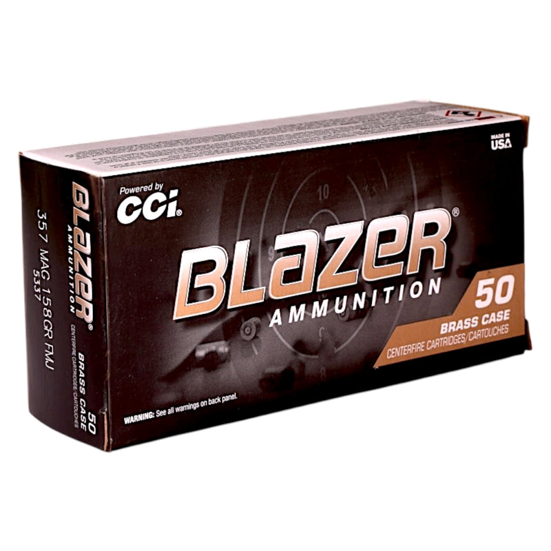 CCI Blazer Brass 357 Magnum Ammo 158 Grain Full Metal Jacket - 5337