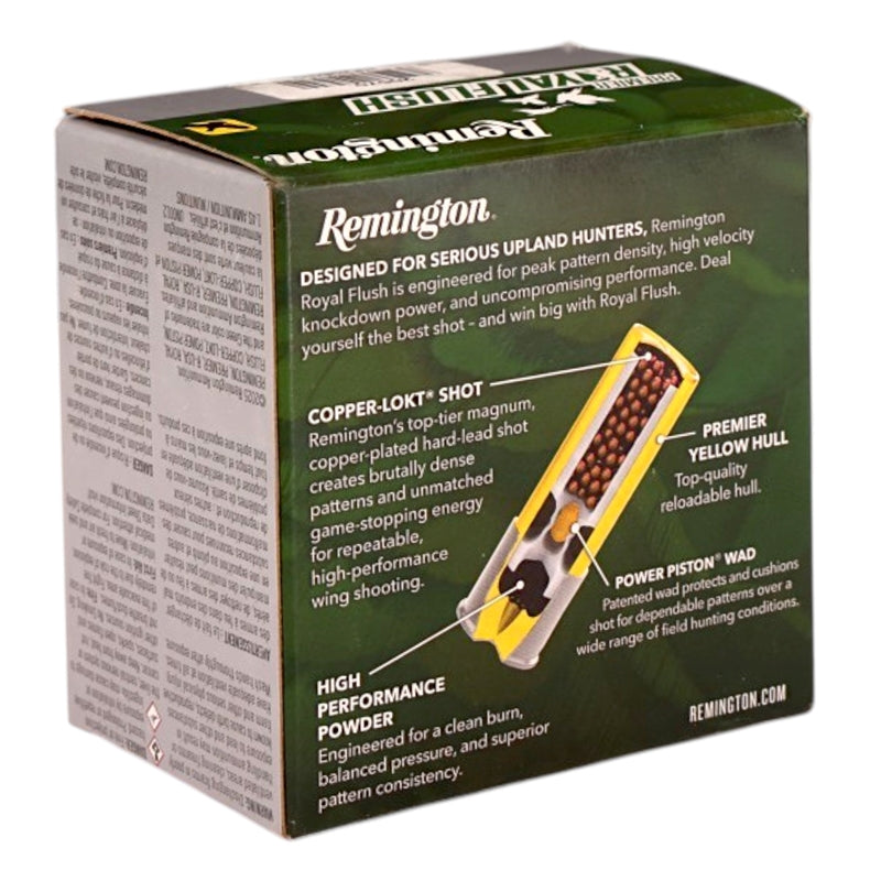 Remington Royal Flush 20 Gauge Ammo 2 3/4" 1 oz #8 Copper-Plated Lead Shot - 20570