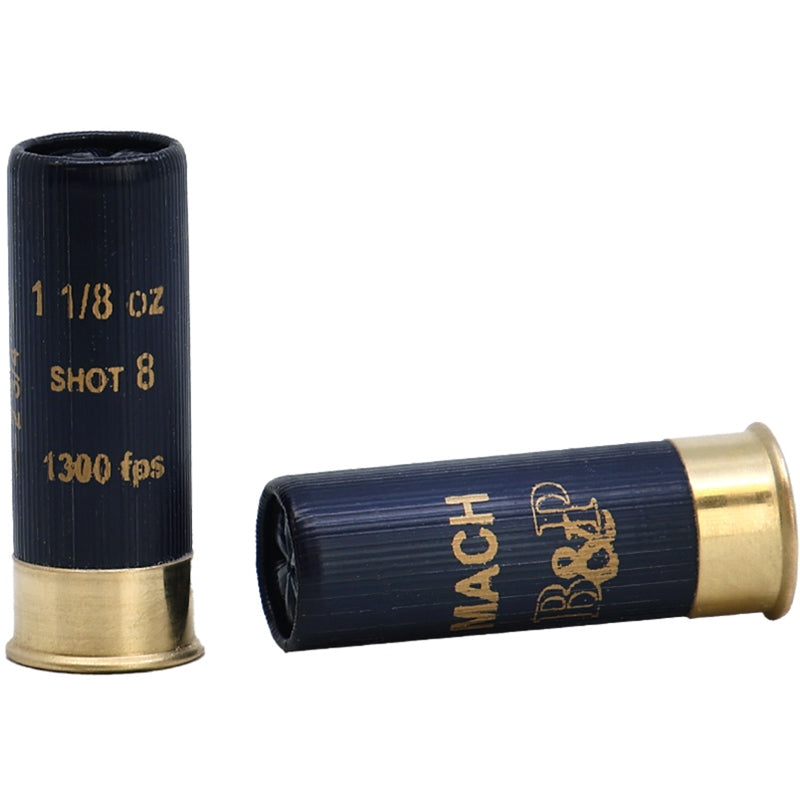 B&P Mach 12 Gauge Ammo 2 3/4" 1 1/8 oz #8 Shot - 12B18FH8