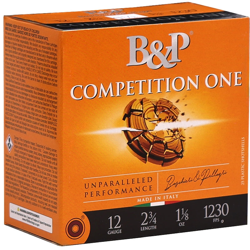 B&P Competition One 12 Gauge Ammo 2 3/4" 1 1/8 oz #7.5 Shot - 12B18CP7