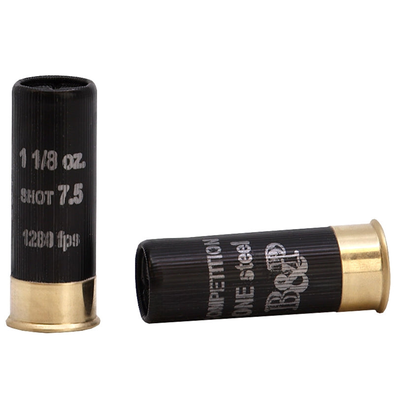 B&P Competition One 12 Gauge Ammo 2 3/4" 1 1/8 oz #7.5 Steel Shot - 12B18GC7