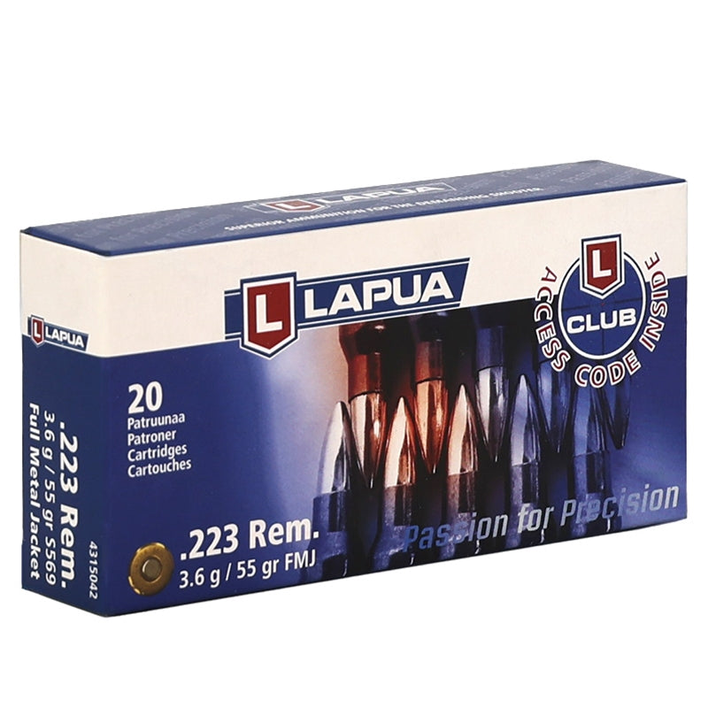 Lapua 223 Ammo 55 Grain Full Metal Jacket - 4315042