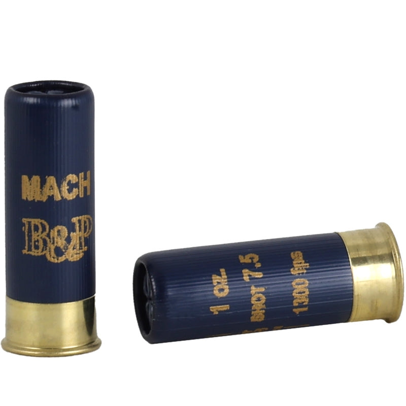 B&P Mach 12 Gauge Ammo 2 3/4" 1 oz #7 1/2 Lead Shot - 12B1F2H7