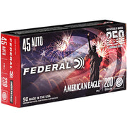 Federal American Eagle 45 ACP Ammo 230 Grain Full Metal Jacket - AE45USA