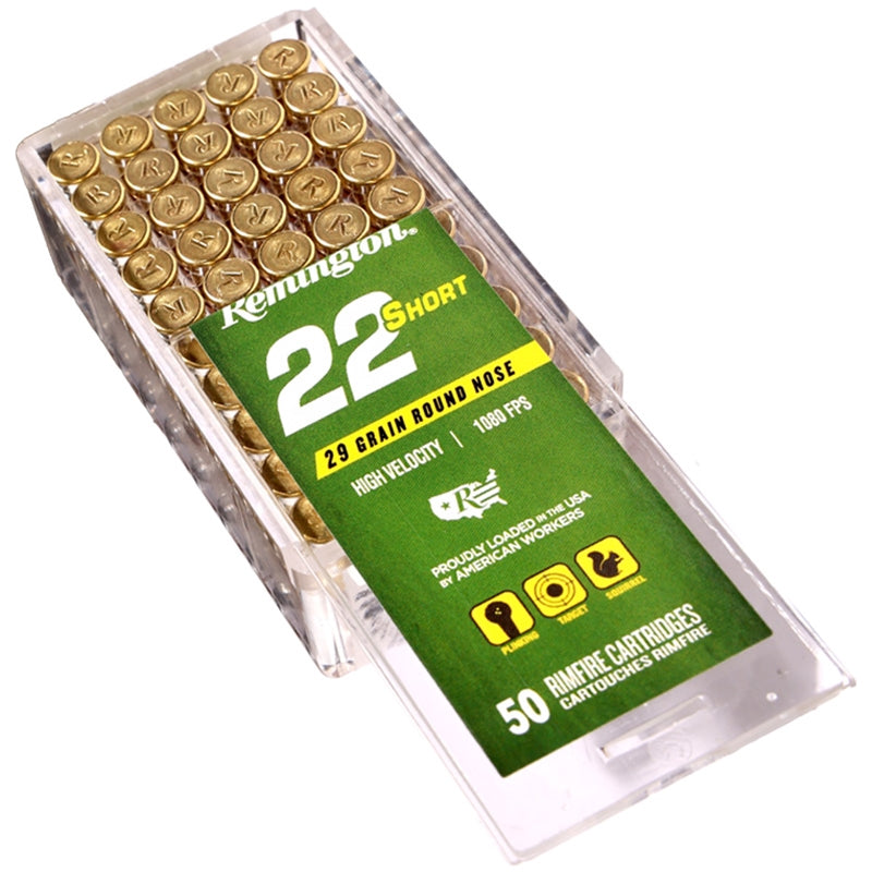 Remington 22 Short Ammo 29 Grain Lead Round Nose - R21002