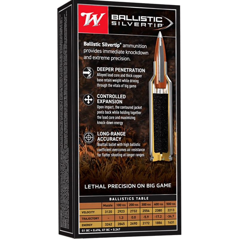 Winchester Ballistic Silvertip 270 WSM Ammo 150 Grain Polymer Tip - SBST2705A