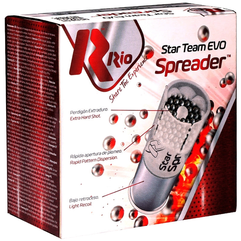 Rio Star Team Spreader 12 Gauge Ammo 2 1/2" 1 oz #8 1/2 Lead Shot - STSP2885