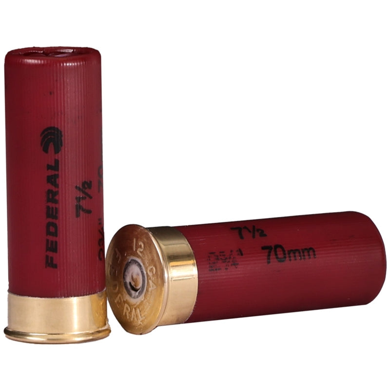 Federal Game Load 12 Gauge Ammo 2 3/4" 1 1/8 oz 3 1/4 DRAM #7 1/2 Lead Shot - H123 7.5