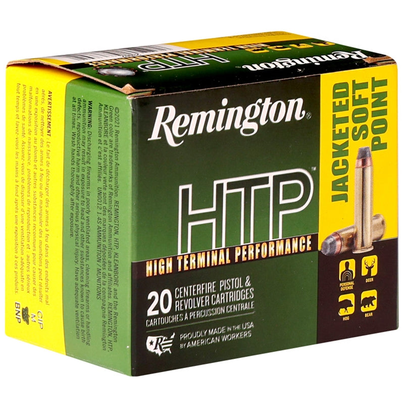 Remington HTP 44 Magnum Ammo 240 Grain Jacketed Soft Point - 23002