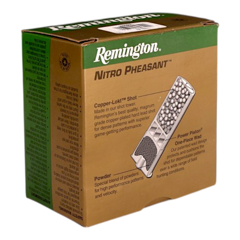 Remington Nitro Pheasant 12 Gauge Ammo 2 3/4" 1 1/4 oz Copper Plated Lead Shot #5 - 28622
