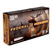 Federal Premium 308 Winchester Ammo 180 Grain Trophy Bonded Tip - P308TT1