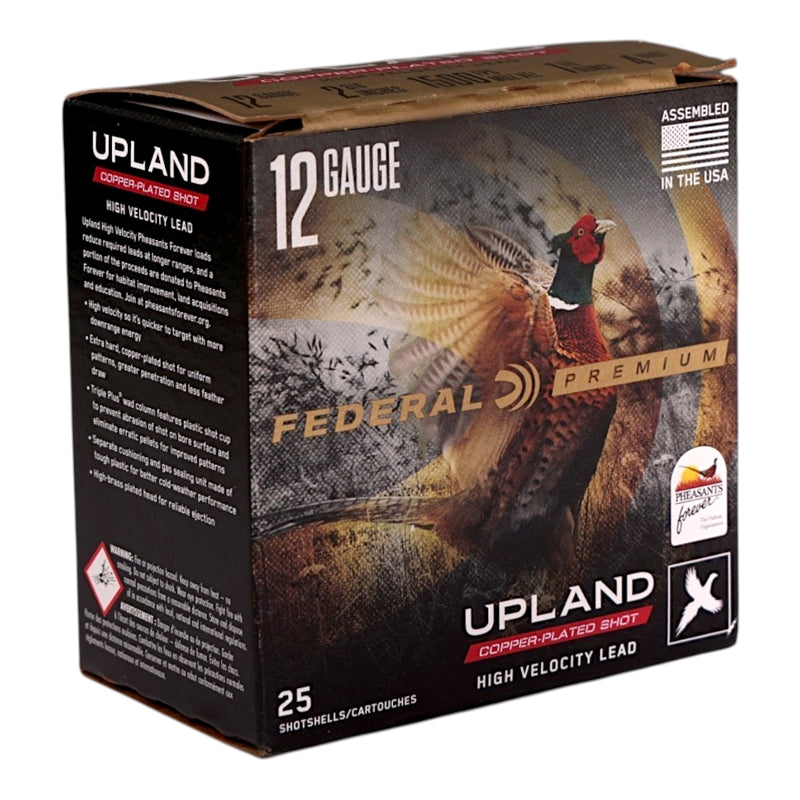 Federal Upland 12 Gauge Ammo 2 3/4" 1 1/4 oz #4 Copper Plated Lead Shot - PF154 4