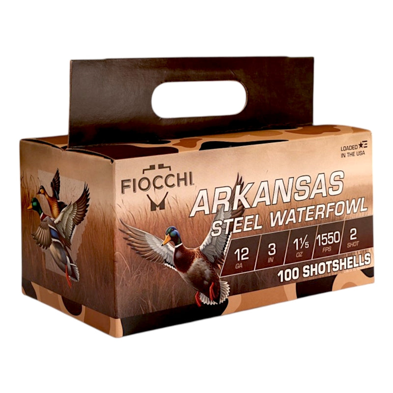 Fiocchi Arkansas Steel Waterfowl 12 Gauge Ammo 3" 1 1/5 oz #2 Shot - 123ADS2