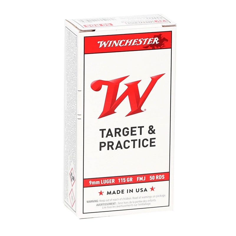 Winchester USA 9mm Ammo 115 Grain Full Metal Jacket - Q4172