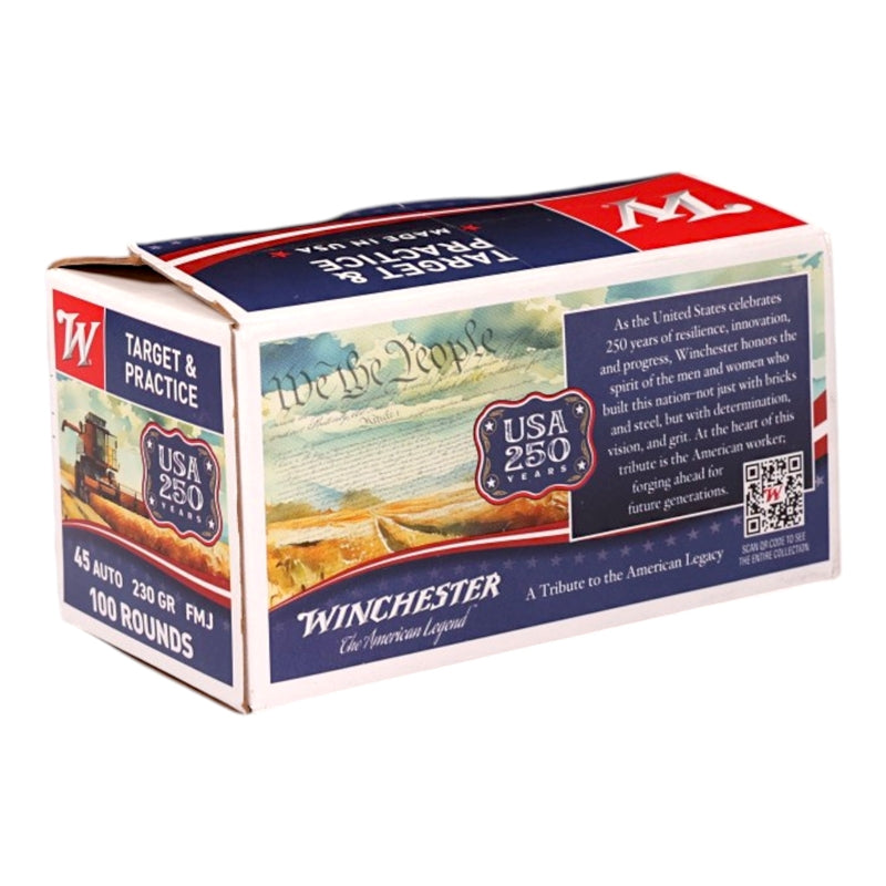 Winchester 45 ACP AUTO Ammo 230 Grain Full Metal Jacket - USA45AVP