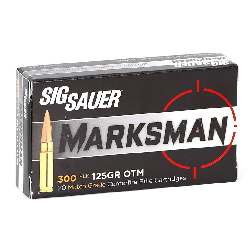 Sig Sauer Elite Match Grade 300 AAC Blackout Ammo 125 Grain Open Tip Match - E300A1-20