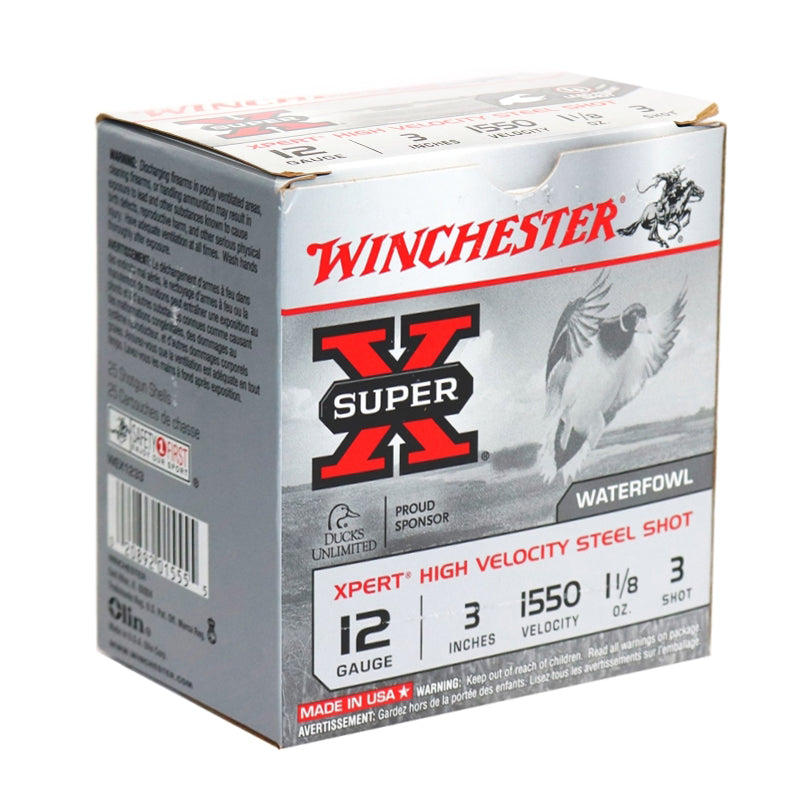 Winchester Super-X Xpert 12 Gauge Ammo 3" 1 1/8 oz #3 Shot 250 Round Case