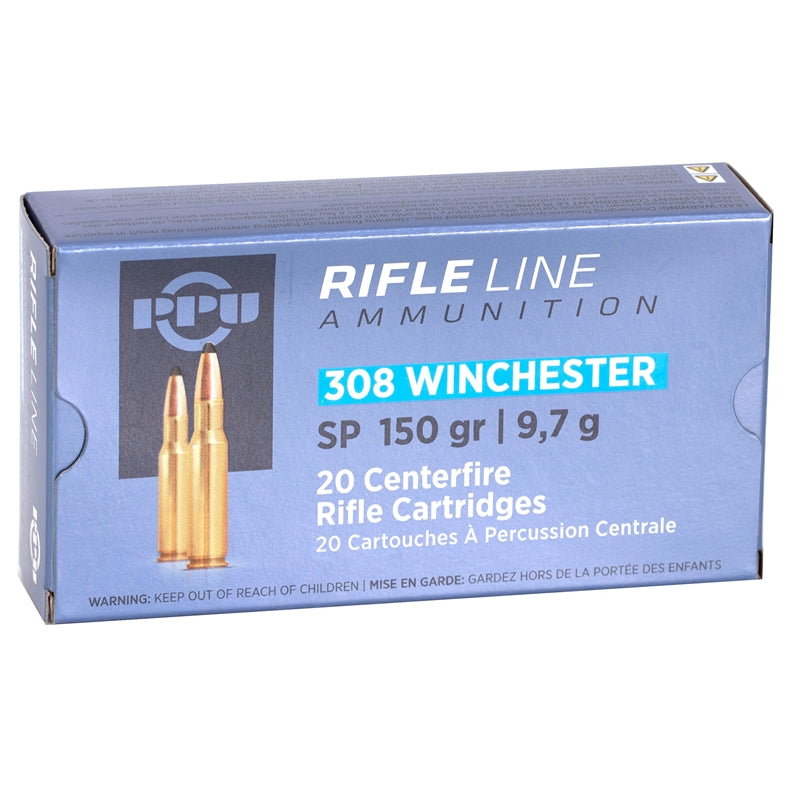 Prvi Partizan 308 Winchester Ammo 150 Grain Soft Point - PP3081