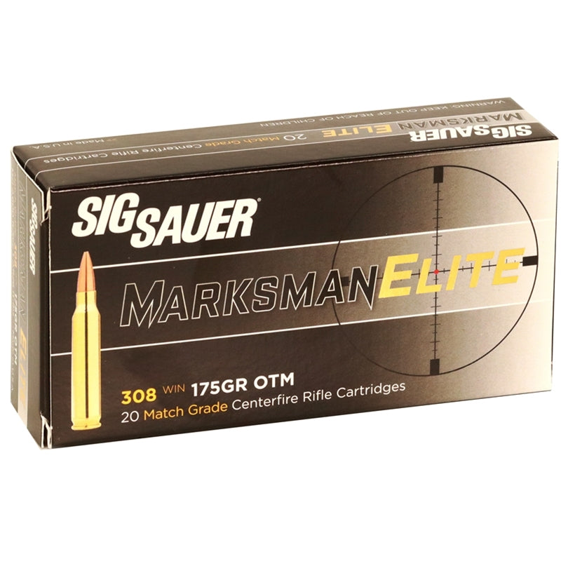 Sig Sauer Elite Performance 308 Winchester Ammo 175 Grain Open Tip Match - E308M2-20