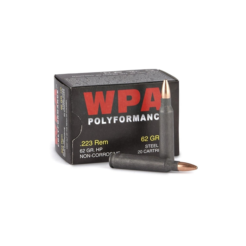 Wolf Polyformance 223 Ammo 62 Grain Hollow Point - 22362HP