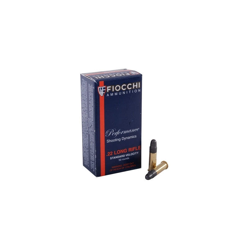 Fiocchi Range Dynamics 22 Long Rifle Ammo 40 Grain Lead Round Nose - 22FLRN