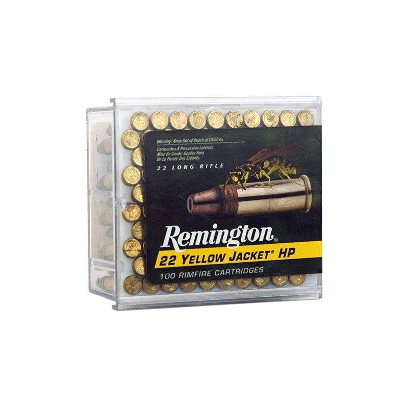 Remington Yellow Jacket 22 Long Rifle Ammo 33 Grain Plated Truncated Cone Hollow Point - 1700