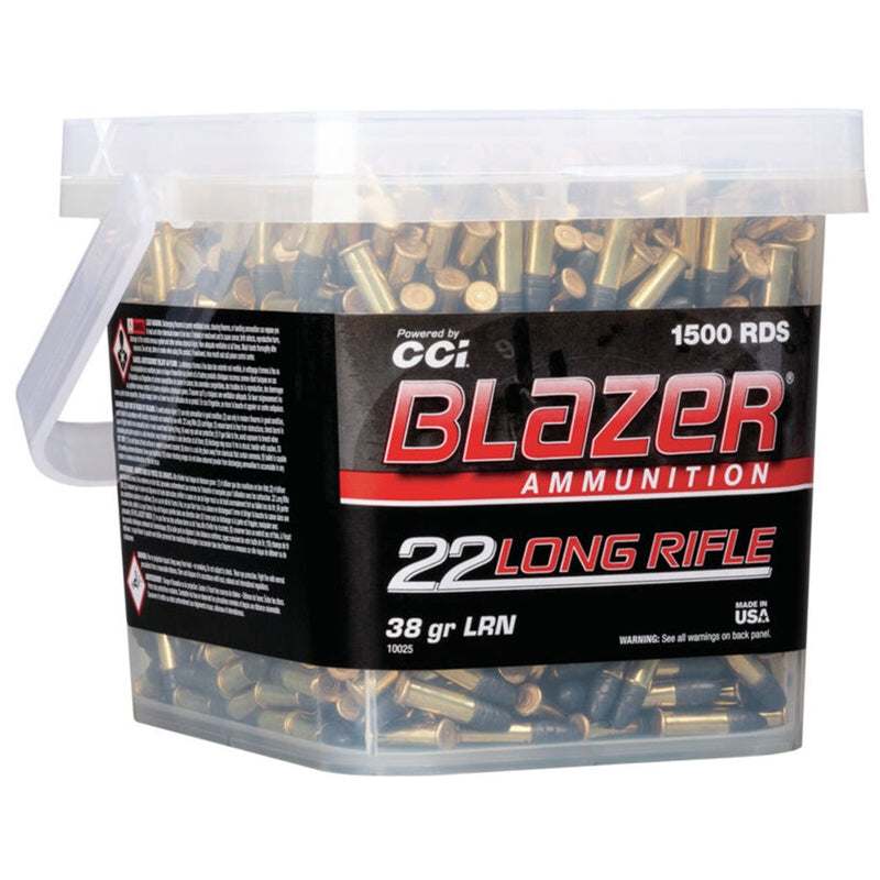 CCI Blazer 22 Long Rifle Ammo 38 Grain Lead Round Nose - 10025