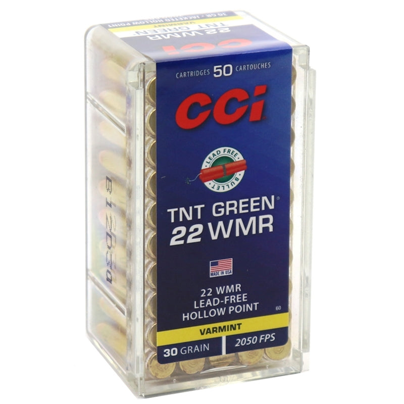 CCI Maxi-Mag 22 WMR Ammo 30 Grain Speer TNT Green Hollow Point - 0060