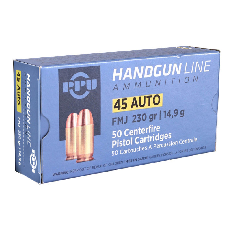 Prvi Partizan 45 ACP Auto Ammo 230 Grain Full Metal Jacket - PPH45F