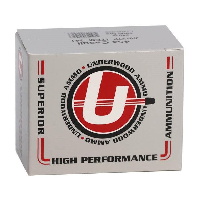 Underwood Ammo Extreme Terminal Performance 454 Casull Ammo 240 Grain Jacketed Hollow Point - 341