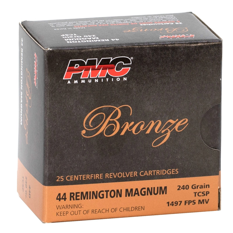 PMC Bronze 44 Remington Magnum Ammo 240 Grain Truncated Cone Soft Point - 44D