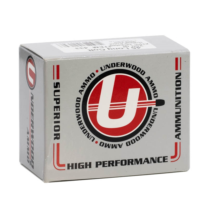 Underwood Extreme Terminal Performance (XTP) 45 Long Colt Ammo 250 Grain Jacketed Hollow Point - 433