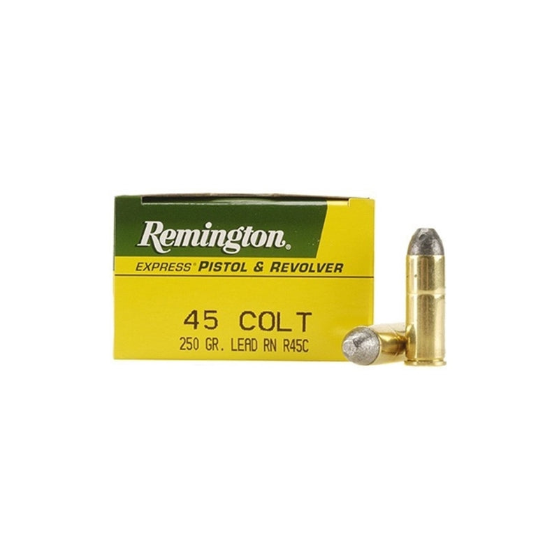 Remington Express 45 Long Colt Ammo 250 Grain Lead Round Nose - R45C