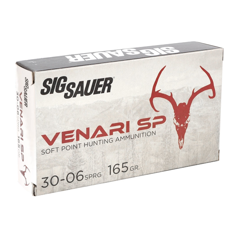 Sig Sauer Venari 30‑06 Springfield Ammo 165 Grain Soft Point – V3006SP165‑20