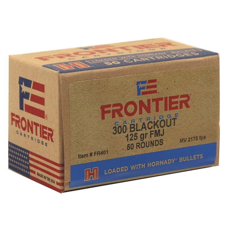 Hornady Frontier 300 Blackout Ammo 125 Grain Full Metal Jacket - FR401