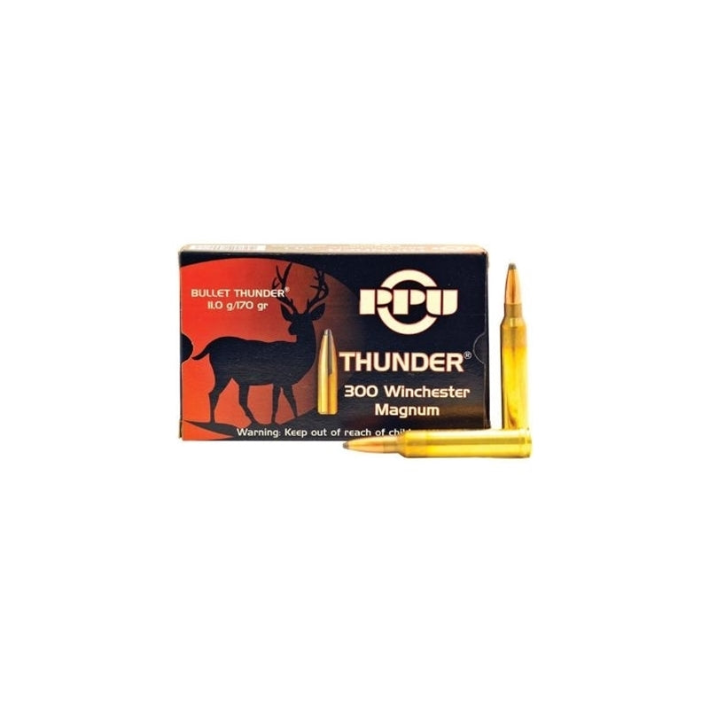 Prvi Partizan Thunder 300 Winchester Magnum Ammo 170 Grain Pointed Soft Point – PP3.63