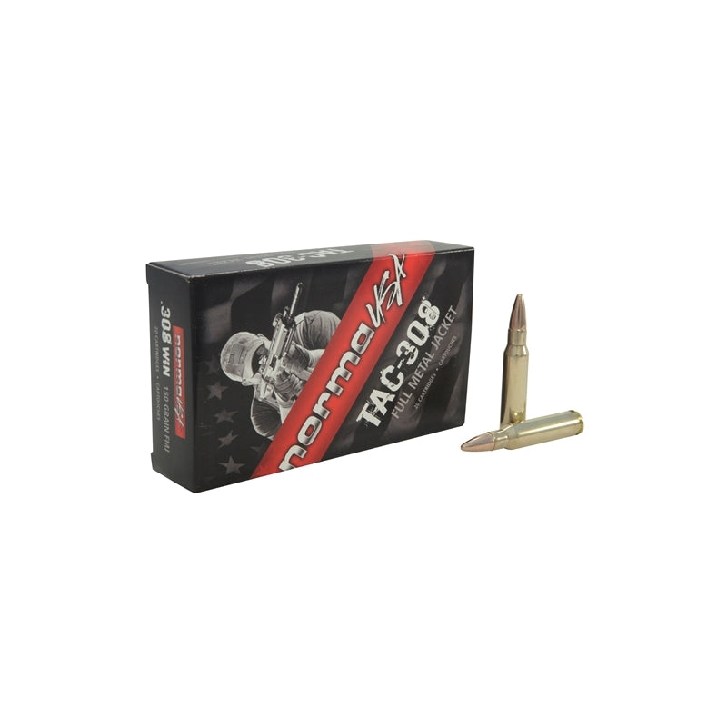 Norma USA TAC Ammo 308 Winchester 150 Grain Full Metal Jacket Ammo
