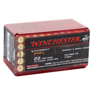Winchester Varmint HV 22 WMR Ammo 30 Grain Hornady Polymer Tip V-Max - S22M2PT