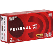 Federal Champion 9mm Ammo 115 Grain Full Metal Jacket - WM5199