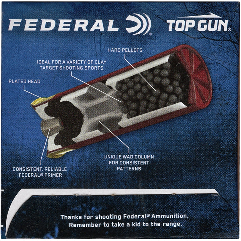 Federal Top Gun 12 Gauge Ammo 2 3/4" 1 1/8oz #7.5 Shot - TG1275