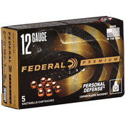 Federal Personal Defense 12 Gauge Ammo 2-3/4" 00 Buckshot 9 Pellets Ammo