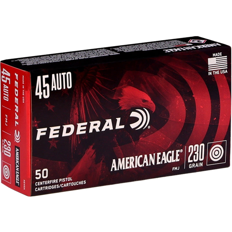 Federal American Eagle 45 ACP Auto Ammo 230 Grain Full Metal Jacket - AE45A