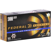 Federal Premium Law Enforcement HST 9mm Ammo 124 Grain Jacketed Hollow Point - P9HST1
