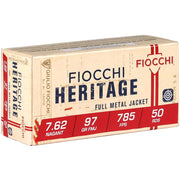 Fiocchi Shooting Dynamics 7.62 mm Russian Nagant Ammo 97 Grain Full Metal Jacket – 762A
