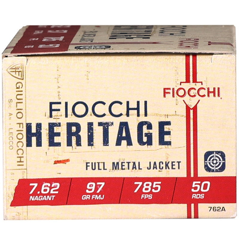 Fiocchi Shooting Dynamics 7.62 mm Russian Nagant Ammo 97 Grain Full Metal Jacket – 762A